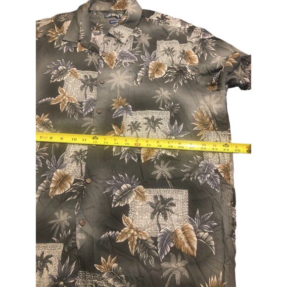 Campia Shirt Style Hawaiana 100% Rayón Size XL Easy Care Floral - Picture 4 of 5